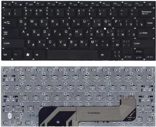 Клавиатура для ноутбука Prestigio Smartbook PSB141C01BFP, черная