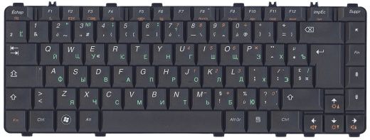 Клавиатура для ноутбука Lenovo IdeaPad Y450, Y450A, Y450G, Y550, Y550A, Y460, Y560, B460 черная