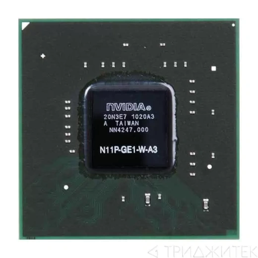 Видеочип NVIDIA N11P-GE1-W-A3, код данных 10