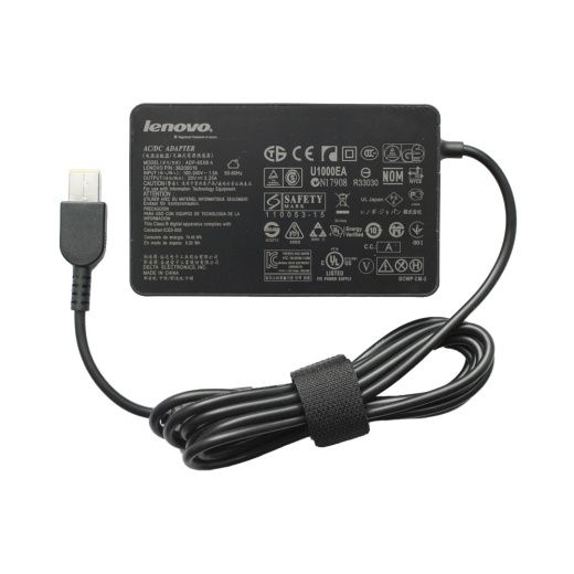 Блок питания Lenovo 20V 3.25A прямоугольный разъем (65W) - slim