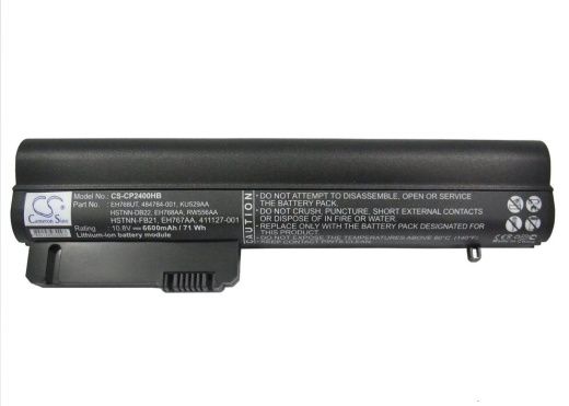 Аккумулятор CameronSino CS-CP2400HB для ноутбука HP 2533t, 2530p, 10.8В, 6600 мАч, 71.28 Вт, Li-ion, черный