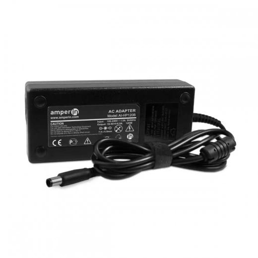 Блок питания (сетевой адаптер) для ноутбуков HP 18,5V 6.5A 120W 7.4x5.0, Amperin