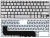Клавиатура для ноутбука Asus UX21E, серебристая