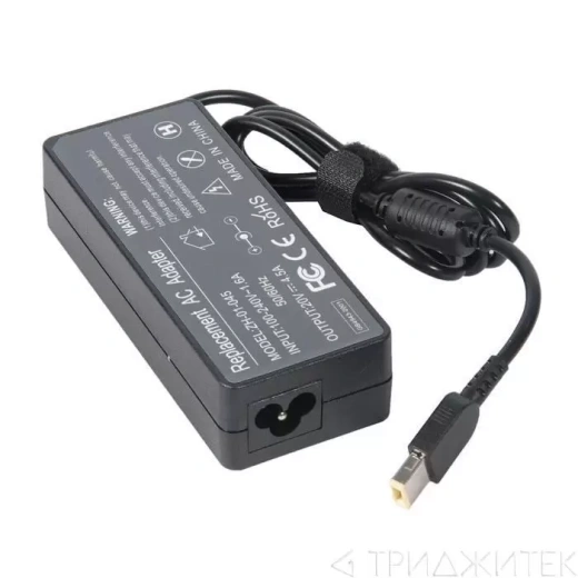 Блок питания (зарядное) для ноутбука Lenovo B5400, G400, G400s, G405, G50-70, G50-70M, G500, G505, G700, IdeaPad S410p, S500, S510, S510p, U430, U530, Y40-70, Y40-80, Yoga 13, Yoga 2 13, Yoga 2 Pro 13, Z510, Z710, Flex 14 20 В, 4.5 А, 90 Вт, прямоугольный