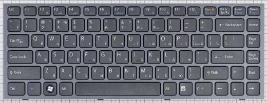 Клавиатура для ноутбука Sony VPC-S Series, черная