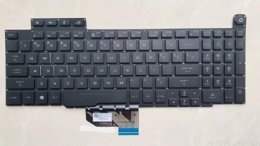 Клавиатура для ноутбука Asus GM501, GM501G, GM501GM, GM501GS, GM501S, GM501GM-WS74 черная, без рамки, с подсветкой