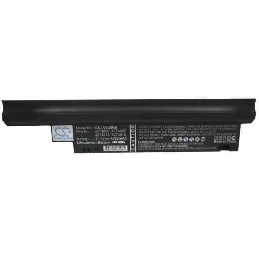 Аккумулятор CameronSino CS-LVE30NB для ноутбука Lenovo "ThinkPad 0196RV 4 ThinkPad 01, 11.1В, 4400 мАч, 48.84 Вт, Li-ion, черный