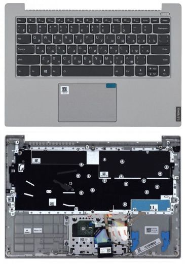 Клавиатура для ноутбука Lenovo IdeaPad S340-14 топкейс Silver