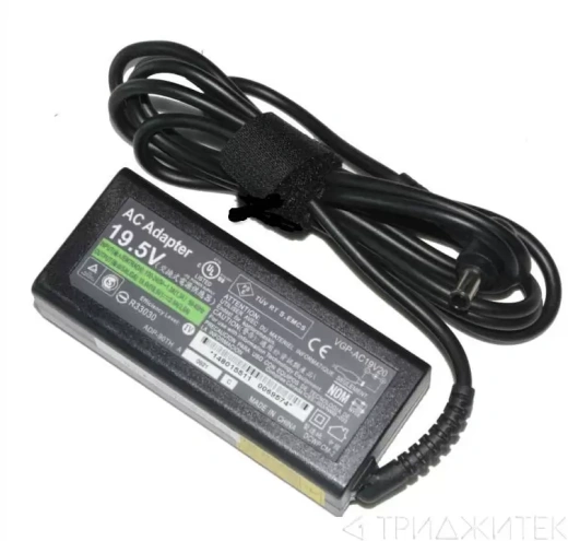 Блок питания (зарядное) для ноутбука Sony Vaio VPC-CW, VPC-EB, VPC-EE Series 19.5 В, 3.3 А, 65 Вт