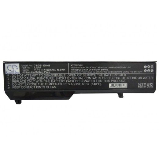 Аккумулятор CameronSino CS-DE1320NB для ноутбука Dell Inspiron 1320, Inspiron 1320n, 11.1В, 4400 мАч, 48.84 Вт, Li-ion, черный