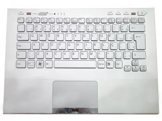 Клавиатура для Sony VPC-SA (With Touch PAD, For Fingerprint) Backlit, US, Silver/Silver key