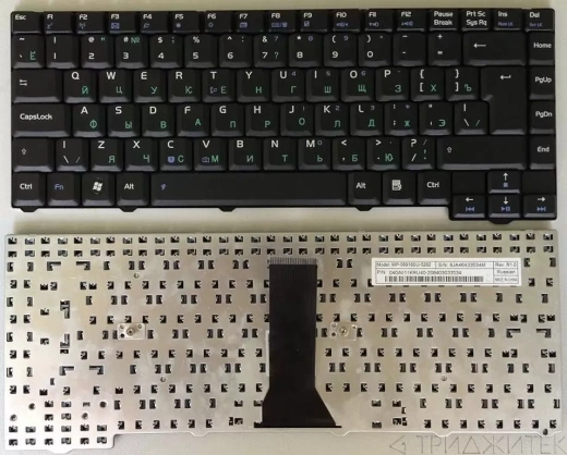 Клавиатура для ноутбука Asus F2, черная