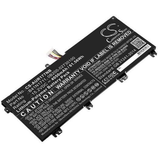 Аккумулятор CameronSino CS-AUR177NB для ноутбука Asus FX503VD-0072C7300HQ, 15.2В, 4050 мАч, 61.56 Вт, Li-Polymer, черный