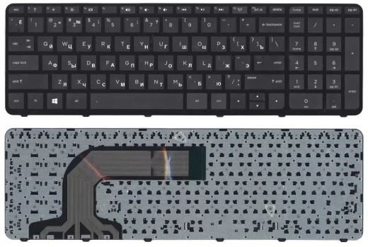 Клавиатура для ноутбука HP Pavilion 17, 17-E, черная, с рамкой
