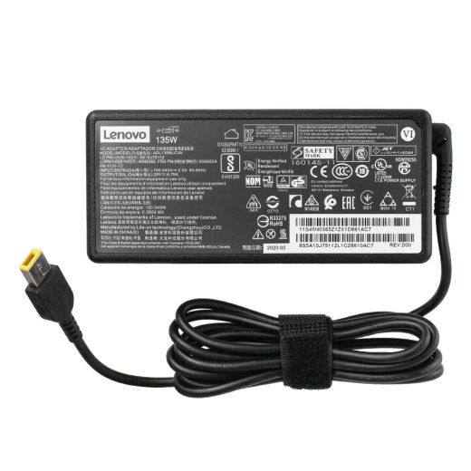 Блок питания Lenovo 20v 6.75A прямоугольный разъем (135W)
