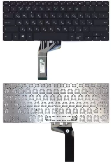 Клавиатура для ноутбука Asus vivobook S14, X411UF черная с подсветкой