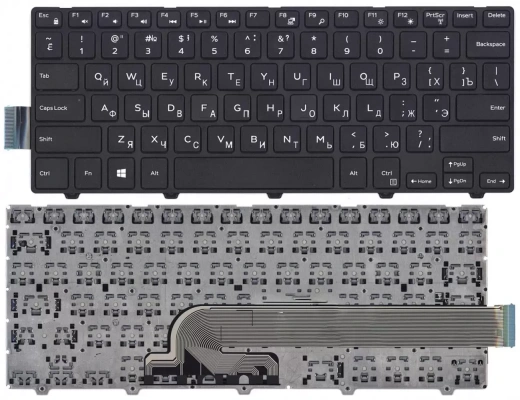 Клавиатура для ноутбука Dell 14-3000 series черная
