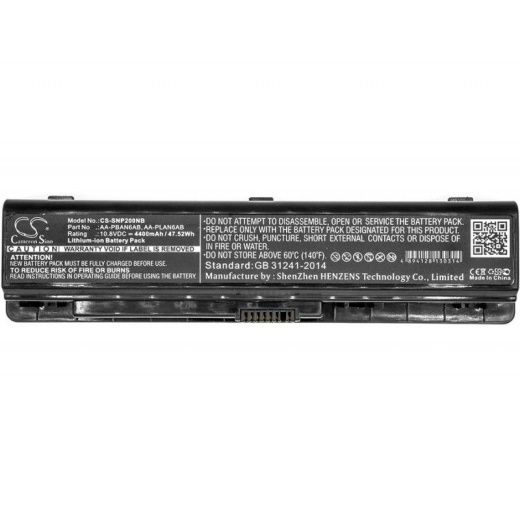 Аккумулятор CameronSino CS-SNP200NB для ноутбука Samsung 200B, 400B, 410B, 600B, 600B5C, 10.8В, 4400 мАч, 47.52 Вт, Li-ion, черный
