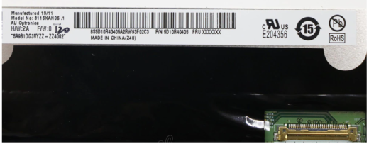  Матрица для ноутбука Lenovo 5D10U89043 Chromebook 81H0, дигитайзер 1366*768 EDP