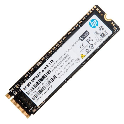 SSD M.2 HP 1.0Tb EX900 Plus Series <35M34AA#ABB> (PCI-E 3.0 x4, up to 3300/2700MBs, 3D NAND, 400TBW, NVMe, 22х80mm)
