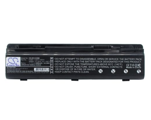 Аккумулятор CameronSino CS-DE1410NB для ноутбука Dell Inspiron 1410, Vostro 1014, 11.1В, 4400 мАч, Li-ion, черный
