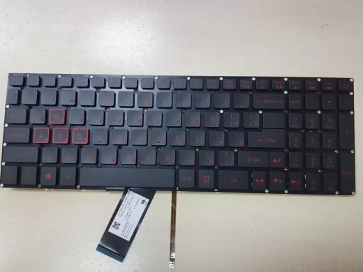 Клавиатура для ноутбука Acer Aspire VX5-591G, VX5-591, VX15, VN7-593, G9-591G, черная, с подсветкой