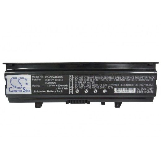 Аккумулятор CameronSino CS-DE4020NB для ноутбука Dell Inspiron 14R-346, Inspiron 14V, 11.1В, 4400 мАч, 48.84 Вт, Li-ion, черный