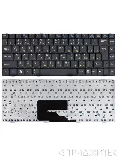 Клавиатура для ноутбука Fujitsu Amilo V2030 Li1705/MSI Megabook S250, черная