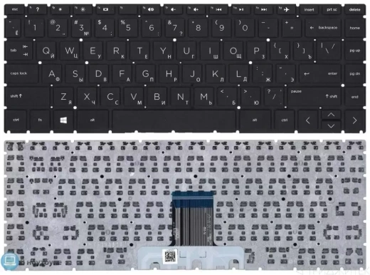Клавиатура для ноутбука HP Pavilion X360 14-cd, черная