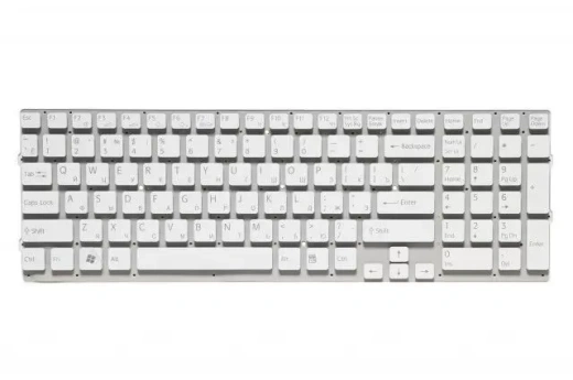 Клавиатура для Sony VPC-EB Series RU, White (горизонтальный Enter)