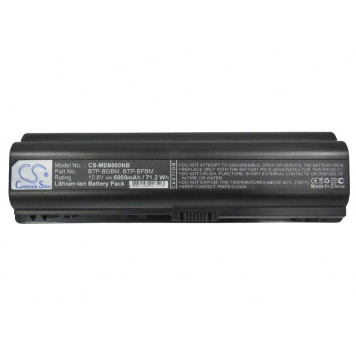 Аккумулятор CameronSino CS-MD9800NB для ноутбука Medion MD96442, 10.8В, 6600 мАч, Li-ion, черный