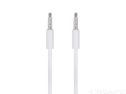 Кабель CAB52 AUX 3,5 (M) - AUX 3,5 (M) 1m, белый (Vixion)