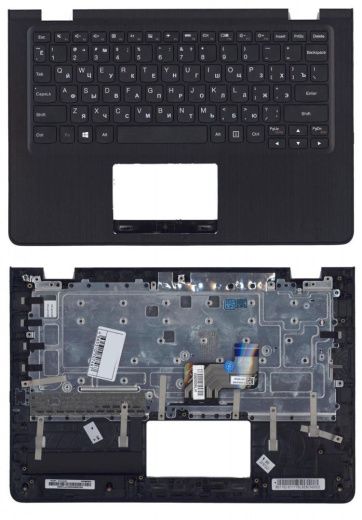 Клавиатура для ноутбука Lenovo IdeaPad 300S-11IBR черная топ-панель