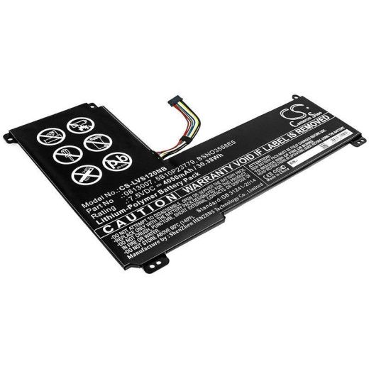 Аккумулятор CameronSino CS-LVS120NB для ноутбука Lenovo Ideapad 120S-14, 120S-14IAP, 7.5В, 4050 мАч, 30.38 Вт, Li-Polymer, черный