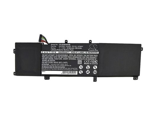 Аккумулятор CameronSino CS-DEM280NB для ноутбука Dell Precision M2800, XPS 15 9530, 11.1В, 8100 мАч, 89.91 Вт, Li-Polymer, черный