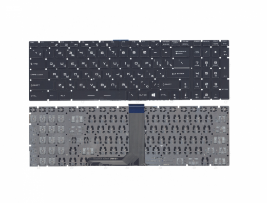 Клавиатура для ноутбука MSI GS60, GS70, GP62, GL72, GE72, GT72 чёрная, без рамки
