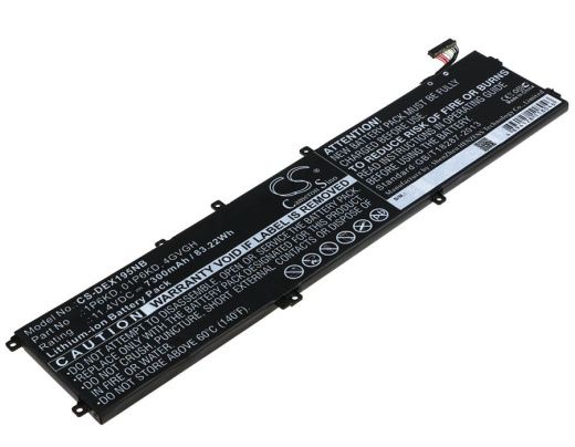 Аккумулятор CameronSino CS-DEX195NB для ноутбука Dell Precision 5510, XPS 15 9530, XPS 15 9550, 11.4В, 7300 мАч, 83.22 Вт, Li-ion, черный