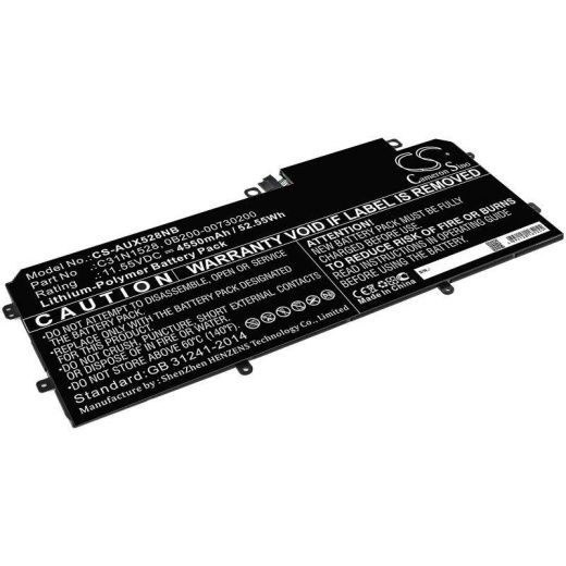 Аккумулятор CameronSino CS-AUX528NB для ноутбука Asus Q324CA, UX360CA, UX360CA-1A,11.55В, 4550 мАч, 52.55 Вт, Li-Polymer, черный