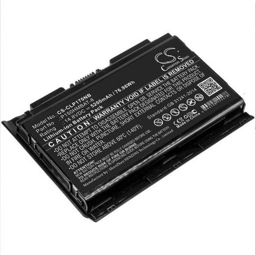 Аккумулятор CameronSino CS-CLP170NB для ноутбука Thunderobot G170P, G170P-47108G1TG8808G, 14.8В, 5200 мАч, 76.96 Вт, Li-ion, черный