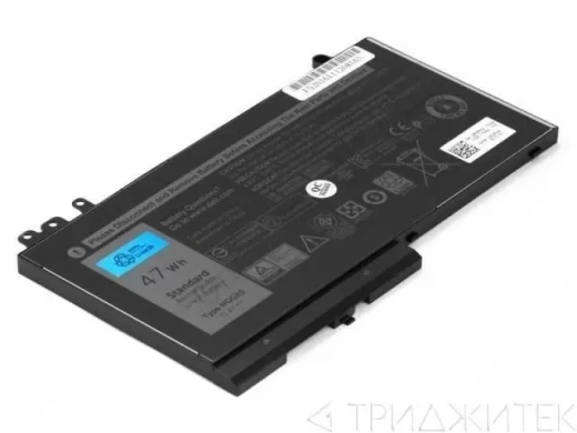 Аккумулятор (акб, батарея) NGGX5 для ноутбука Dell Latitude 12 E5270 11.4 В, 4100 мАч (оригинал)
