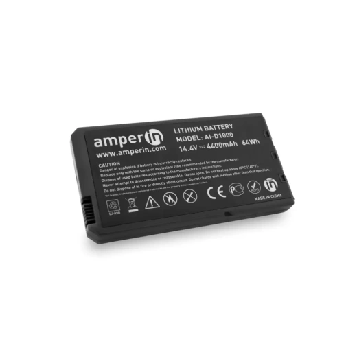 Аккумулятор (батарея) Amperin AI-D1000 для ноутбука Dell Inspiron 1000, 11.1В, 6600мАч, 73Wh, черный
