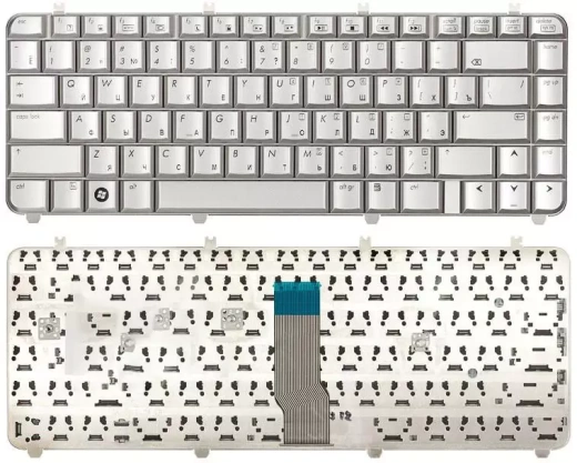 Клавиатура для ноутбука HP Pavilion dv5-1000, серебристая