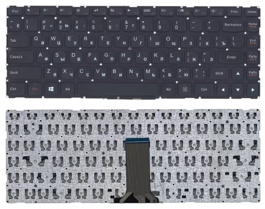 Клавиатура для ноутбука Lenovo IdeaPad Yoga 500-14IBD чёрная