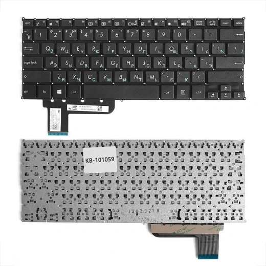 Клавиатура для ноутбука Asus X200 черная топ-панель