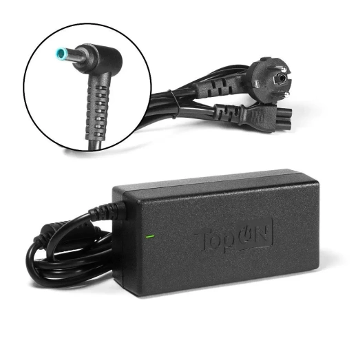 Блок питания (зарядное) TopON TOP-HP65 для ноутбуков HP, 19.5 В, 3.34 А, 4.5x3.0