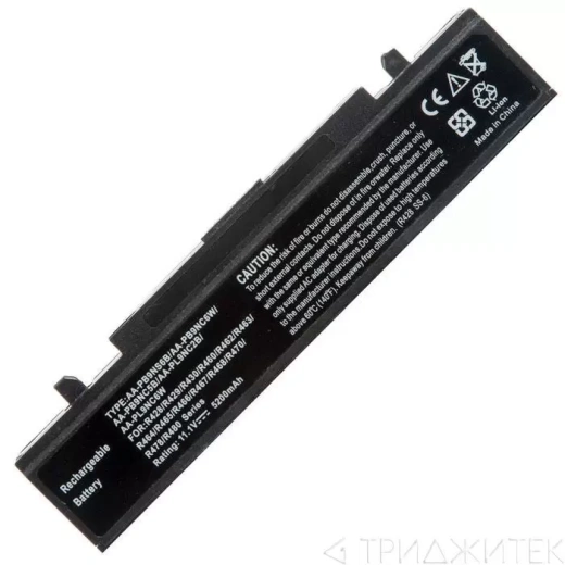 Аккумулятор (батарея) AA-PB9NC6B для ноутбука Samsung R420, R510, R580, R530, R780, Q320, R519, R522, 11.1В, 5200мАч