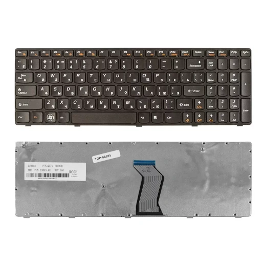 Клавиатура для ноутбука Lenovo Ideapad Z560, Z560A, Z565, Z565A, G570, G575, G770, G780 Series TOP-86695