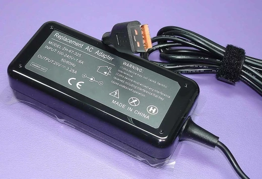 Блок питания (сетевой адаптер) для ноутбуков Lenovo 20V 3.25A 65W USB разъем