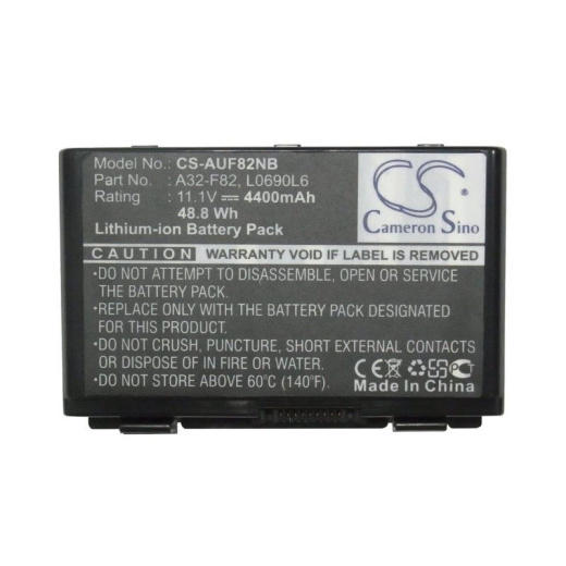Аккумулятор CameronSino CS-AUF82NB для ноутбука Asus F52, F52A, F52Q, 11.1В, 4400 мАч, 48.84 Вт, Li-ion, черный
