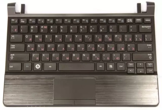 Клавиатура для Samsung N230 (Keyboard+Palmrest+Touch PAD+Loudspeaker) RU, Black